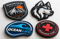 Diseños personalizados de parches de PVC 3D