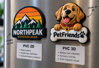 Diferencias entre imanes de PVC personalizados 2D y 3D