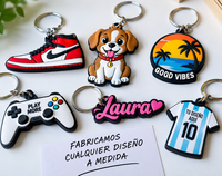 Llaveros de PVC personalizados a medida en diferentes formas y diseños