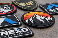 Parche de PVC 2D personalizado con diferentes niveles de relieve Parche de PVC 2D personalizado con diferentes niveles de relieve