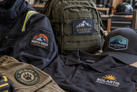 Parches personalizados aplicados en ropa, mochilas y prendas corporativas Parches personalizados aplicados en ropa, mochilas y prendas corporativas