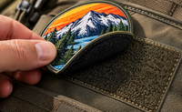 Parche personalizado con velcro para poner y quitar fácilmente