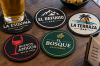 Posavasos personalizados fabricados en PVC flexible Posavasos personalizados fabricados en PVC flexible